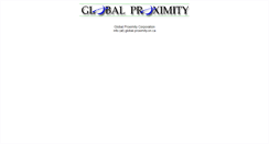 Desktop Screenshot of global.proximity.on.ca