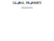 Tablet Screenshot of global.proximity.on.ca